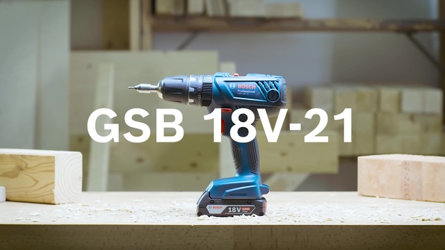 Bosch GSB 18V-21 PROFESSIONAL 1800 tr/min Sans clé 1,2 kg Noir, Bleu, Rouge, Perceuse à percussion Bleu/Noir, Perceuse à poignée pistolet, Sans clé, 1,3 cm, 1800 tr/min, 3,5 cm, 1 cm