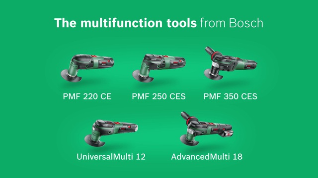 Bosch PMF 250 CES multifunctioneel gereedschap Groen/zwart