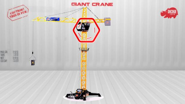 Dickie Giant Crane Speelgoedvoertuig 