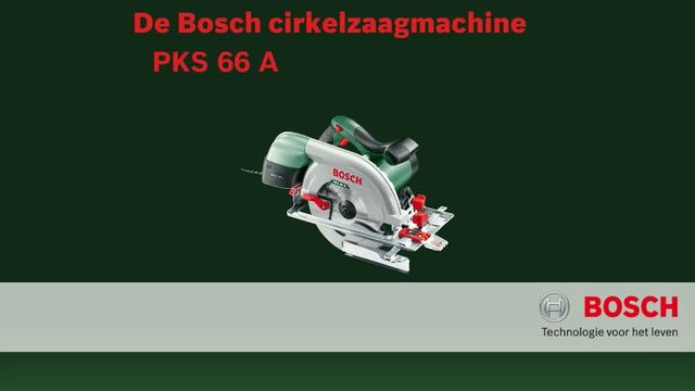 Bosch Handcirkelzaag PKS 66A Groen/zwart