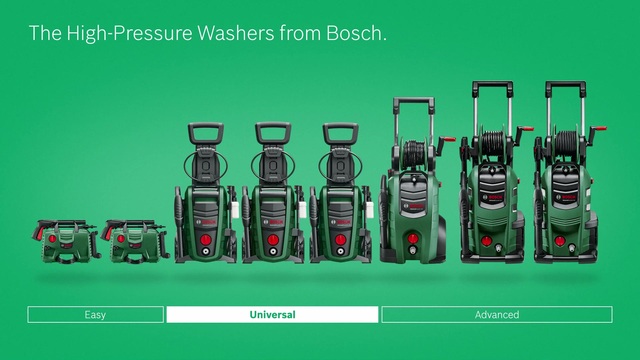 Bosch Hogedrukreiniger UniversalAquatak 135 Groen/zwart