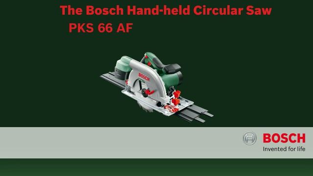 Bosch PKS 66 AF 19 cm Vert, Rouge, Argent 5000 tr/min 1600 W, Scie circulaire Vert/Noir, Bois, Vert, Rouge, Argent, 19 cm, 5000 tr/min, 6,6 cm, 4,8 cm