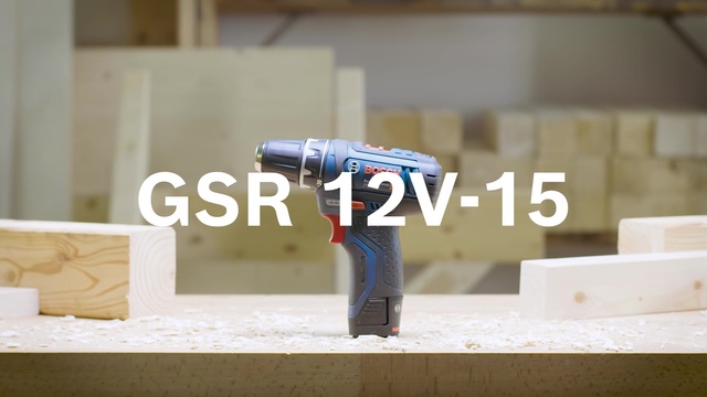 Bosch GSR 12V-15 Professional 650 g Noir, Bleu, Rouge, Argent, Perceuse/visseuse Bleu/Noir, Perceuse à poignée pistolet, 1 cm, 1,9 cm, 1 cm, 1 mm, 350 tr/min