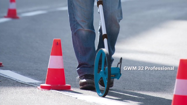 Bosch Messrad GWM 32 Professional, Entfernungsmesser blau