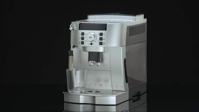 DeLonghi ECAM 22.110.SB machine à café Entièrement automatique Machine à expresso 1,8 L, Machine à café/Espresso Argent/Noir, Machine à expresso, 1,8 L, Café en grains, Café moulu, Broyeur intégré, 1450 W, Noir, Argent