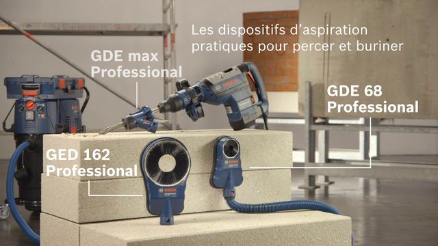 Bosch Accessoires divers GDE hex Professional, Accessoire aspirateur Noir, Bleu, 915 g, 205 mm, 322 mm, 139 mm