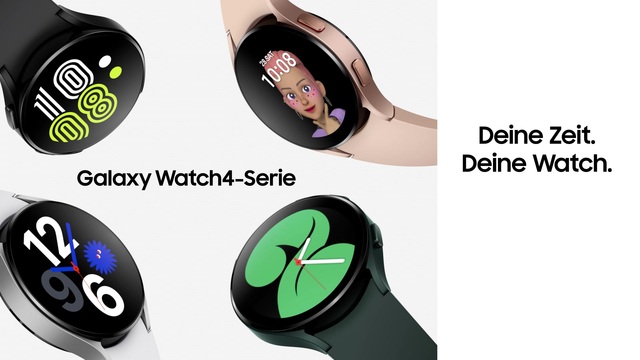 SAMSUNG Galaxy Watch4, Smartwatch schwarz, 44 mm, LTE