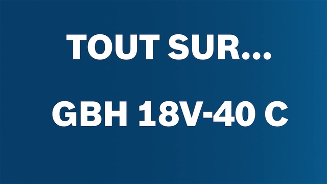 Bosch Perceuse sans fil GoH 18V-40 C Professional solo, Marteau piqueur Bleu/Noir