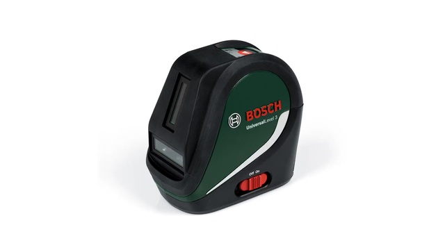Bosch UniversalLevel 3 Set Niveau de pointage 10 m, Laser Cross Ligne Vert/Noir, 10 m, 0,5 mm/m, 3°, horizontale/verticale, Rouge, Niveau de pointage
