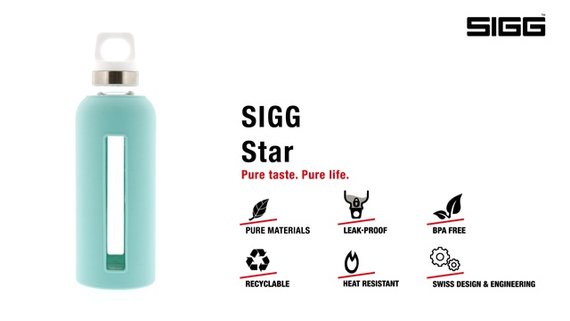 SIGG Star Shade, Gourde Noir, 0,85 litre