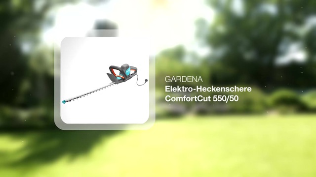 GARDENA Elektro-Heckenschere ComfortCut 550/50 schwarz/türkis, 550 Watt