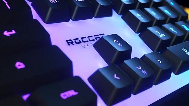 Roccat Magma, Gaming-Tastatur schwarz, DE-Layout, Rubberdome