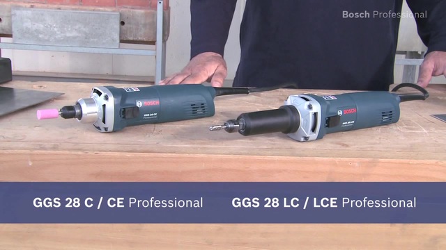 Bosch Geradschleifer GGS 28 LC Professional blau, 650 Watt