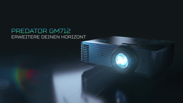 Acer Predator GM712, DLP-Beamer schwarz, UltraHD/4K, 240 Hz, 4000 Lumen