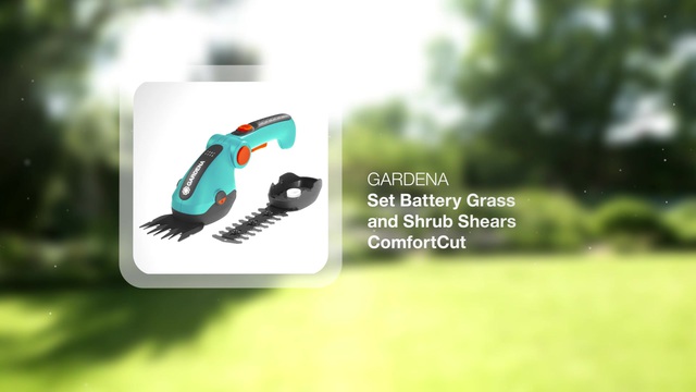 GARDENA Accu Grasschaar ComfortCut met Buxusmes Turquoise/zwart, 9857-20, accu en oplader inbegrepen