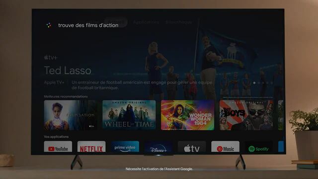 Google Chromecast met Google TV HD 2K streaming client Wit, HDMI, WLAN, Bluetooth