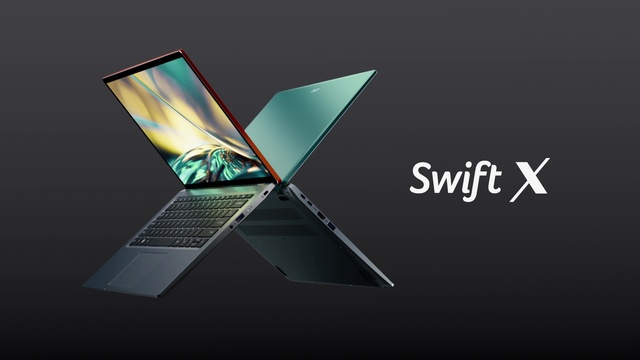 Acer Swift X (SFX14-51G-53GL), Notebook grau, Windows 11 Home 64-Bit, 512 GB SSD