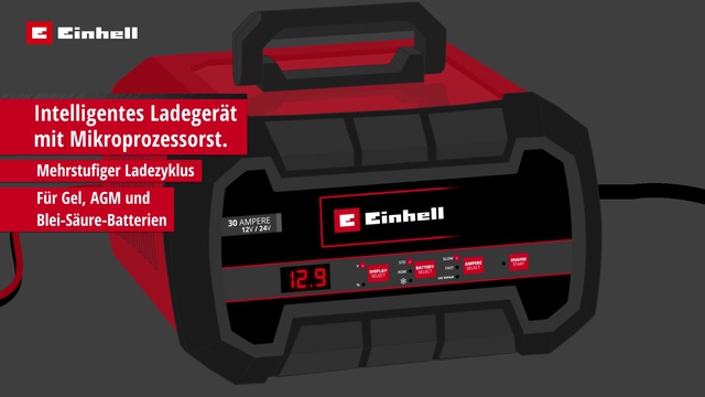 Einhell Autobatterie-Ladegerät CE-BC 30 M rot/schwarz