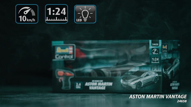 Revell Aston Martin Vantage, RC silber/schwarz