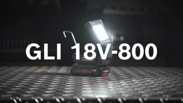 Bosch GLI 18V-800 PROFESSIONAL, Arbeitsleuchte blau/schwarz, ohne Akku und Ladegerät