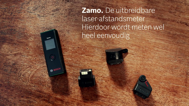 Bosch BOSCH ZAMO III Tape Adapter meetlint Zwart