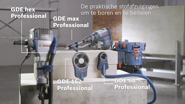 Bosch GDE max Professional stofzuiger opzetstuk Blauw/zwart