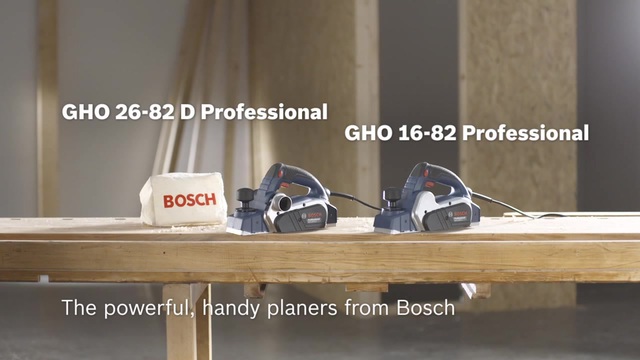 Bosch GHO 26-82 D Professional Rabot électrique 710 W 18000 tr/min Noir, Bleu, Argent Bleu/Noir, 280 mm, 170 mm, 2,8 kg, Aluminium