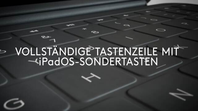 Logitech RUGGED FOLIO, Tastatur schwarz, DE-Layout, für iPad 7., 8. und 9. Generation