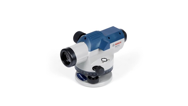Bosch Optisches Nivelliergerät GOL 32 D Professional blau, Koffer, Maßeinheit 360 Grad