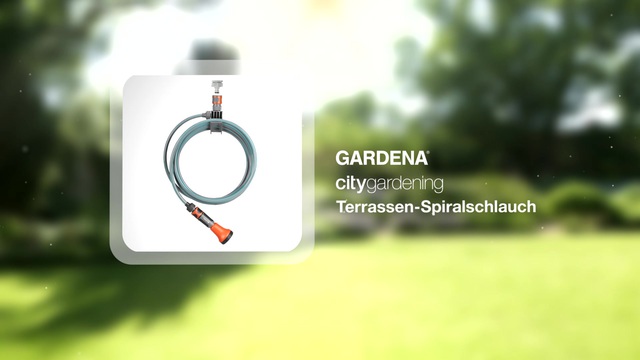 GARDENA city gardening Terrassen-Spiralschlauch grau/türkis, 7,5 Meter