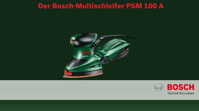 Bosch Multischleifer PSM 160 A grün/schwarz, 160 Watt
