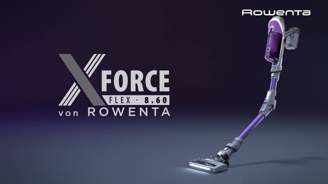 Allergie, violett/schwarz 8.60 Stielstaubsauger Flex Rowenta X-Force