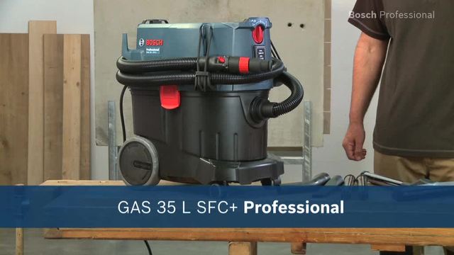Bosch Alleszuiger GAS 35 L SFC+ Professional nat- en droogzuiger Blauw