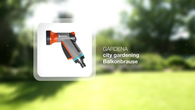 GARDENA city gardening Balkonbrause, Sprühpistole grau/orange