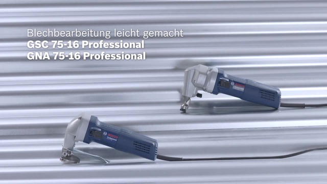 Bosch Nager GNA 75-16 Professional, Blechschere blau/schwarz, 750 Watt