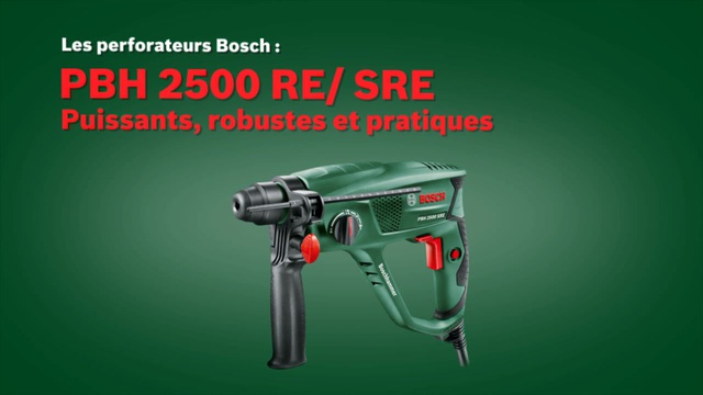 Bosch PBH 2500 RE, Marteau piqueur Vert/Noir