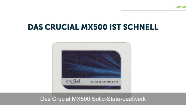 Crucial MX500 250 GB, SSD SATA 6 Gb/s, 2,5"