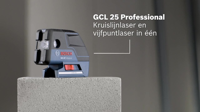 Bosch Puntlaser GCL 25 Professional kruislijnlaser Blauw/zwart