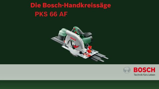 Bosch Handkreissäge PKS 66AF grün/schwarz, 1.600 Watt