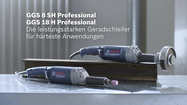 Bosch Geradschleifer GGS 18 H Professional blau, 1.050 Watt