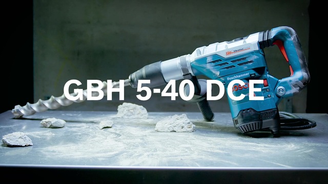Bosch GBH 5-40 DCE Professional 1150 W 340 tr/min SDS Max, Marteau piqueur Bleu, SDS Max, Noir, Bleu, Rouge, Argent, II, 5,5 cm, 170 tr/min, 340 tr/min