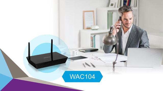 Netgear WAC104 access point Zwart