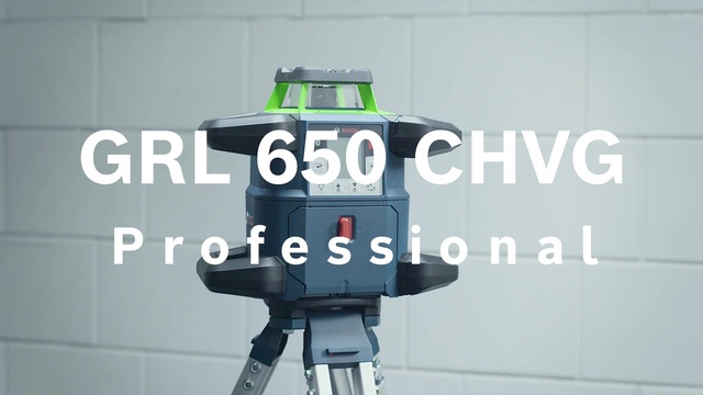Bosch Akku-Rotationslaser GRL 650 CVHG Professional, 18Volt, mit Halterung blau, Akku ProCORE18V 4,0Ah, Koffer, grüne Laserlinie