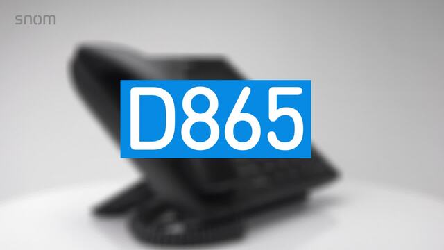 snom D865, analoges Telefon schwarz
