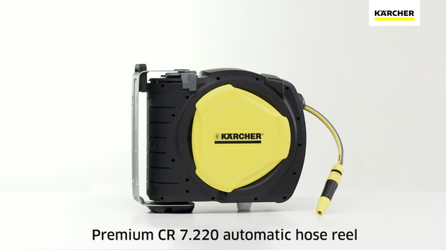 Kärcher Premium Schlauchbox CR 7.220 Automatic, Schlauchtrommel schwarz/gelb, 20 Meter