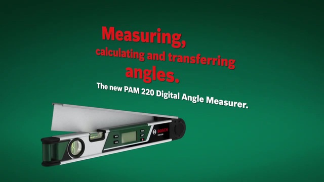 Bosch PAM 220 niveau 0,4 m Vert, Rapporteur Vert, 0,4 m, Vert, ±0.2° 1.5 mm/m, 1,5 mm, LCD, LR6 (AA)