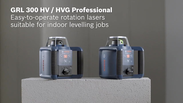 Bosch Rotationslaser GRL 300 HV Professional, mit Halterung blau/schwarz, Koffer
