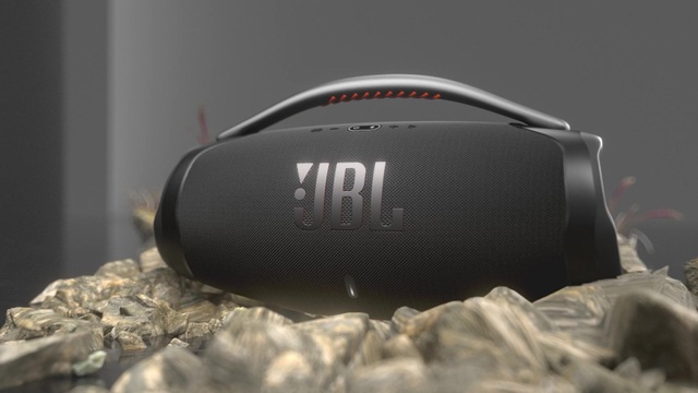 JBL Boombox Bluetooth tarnfarben, Lautsprecher 3