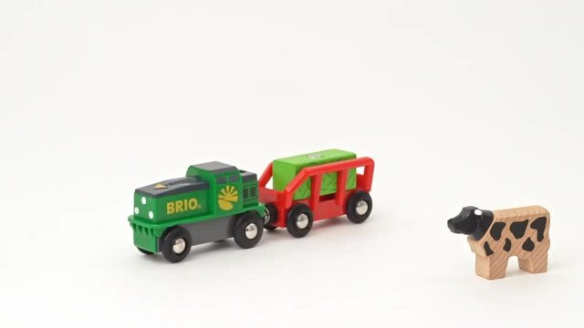 BRIO World Bauernhof-Batterie-Zug, Spielfahrzeug 