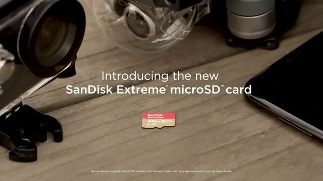 SanDisk Extreme microSDXC 64 GB  geheugenkaart UHS-I U3, Class 10, V30, A2, incl. Adapter